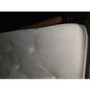 GRADE A2 - Safina Ottoman Storage Bench in Silver Grey Velvet with Button Detail