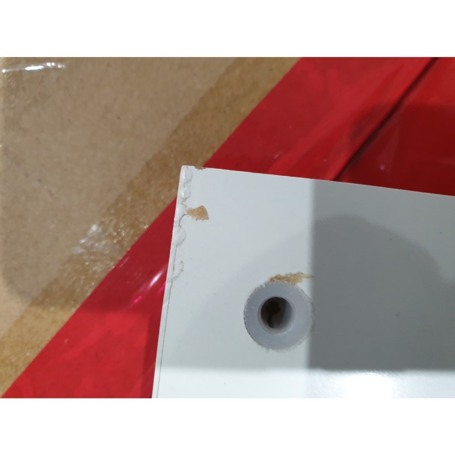 GRADE A2 - Vivienne White High Gloss Sideboard with LED Lighting