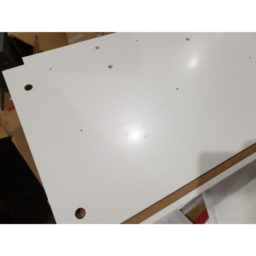 GRADE A2 - Vivienne White High Gloss Sideboard with LED Lighting