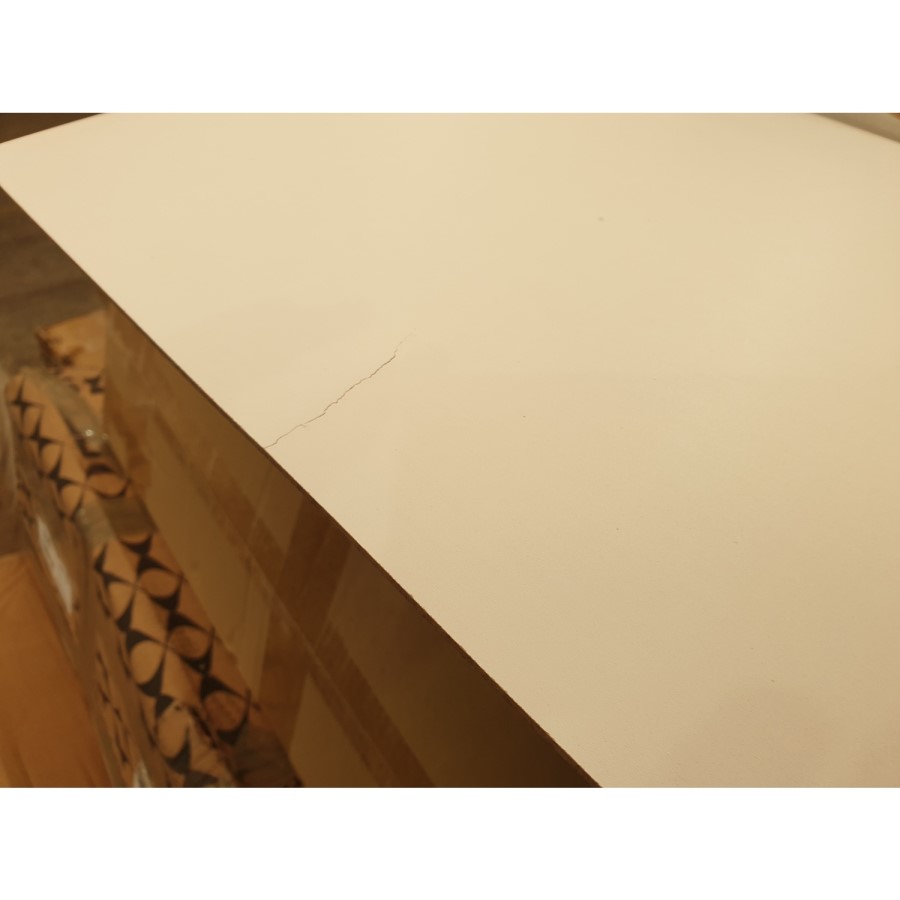 GRADE A2 - Grey and Brown Console Table with Hairpin Legs