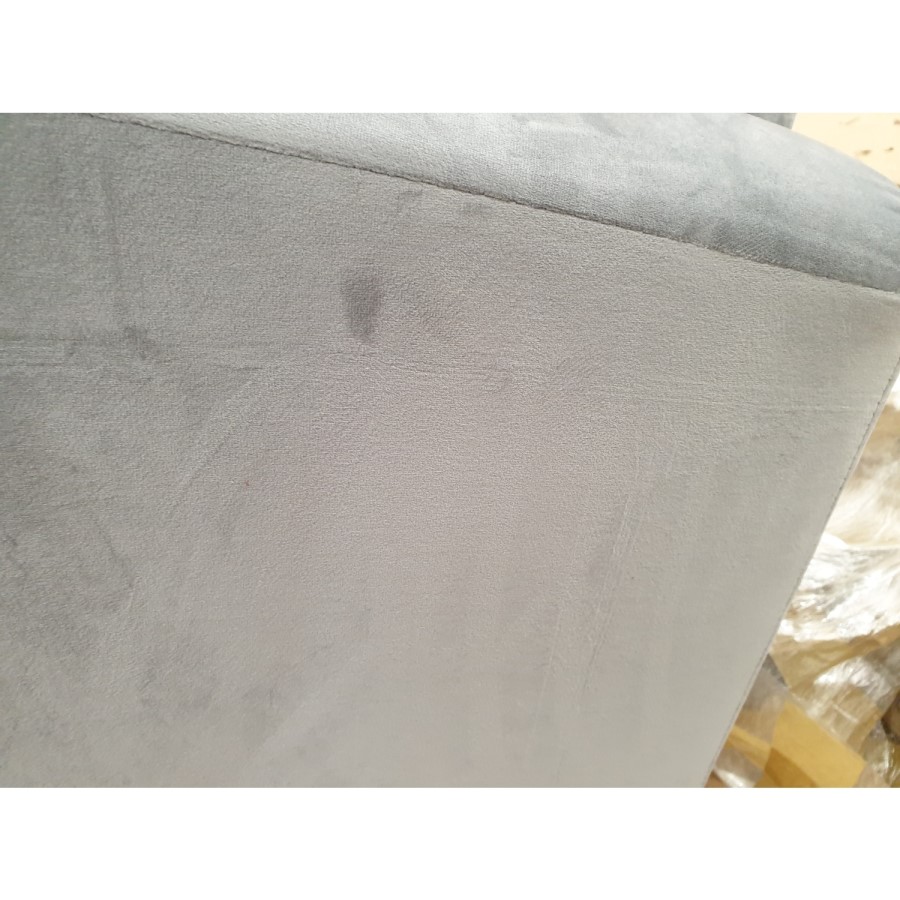 GRADE A2 - Payton Silver Grey Velvet 2 Seater Sofa