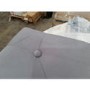 GRADE A2 - Safina Ottoman Storage Box in Grey Velvet