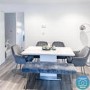 GRADE A2 - Set of 2 Grey Velvet Dining Tub Chairs with Chrome Legs - Logan