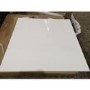 GRADE A2 - Square White Gloss Coffee Table with Black Metal Legs - Rochelle