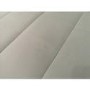 GRADE A2 - Safina Striped Top Ottoman Storage Bench in Silver Grey Velvet