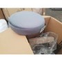 GRADE A2 - Pair of Dark Grey Velvet Bar Stools with Black Metal Legs - Tara