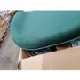 GRADE A2 - Set of 2 Dark Green Velvet Dining Chairs with Gold Legs - Jenna
