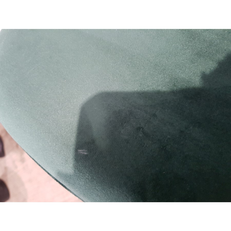 GRADE A2 - Set of 2 Dark Green Velvet Dining Chairs with Gold Legs - Jenna