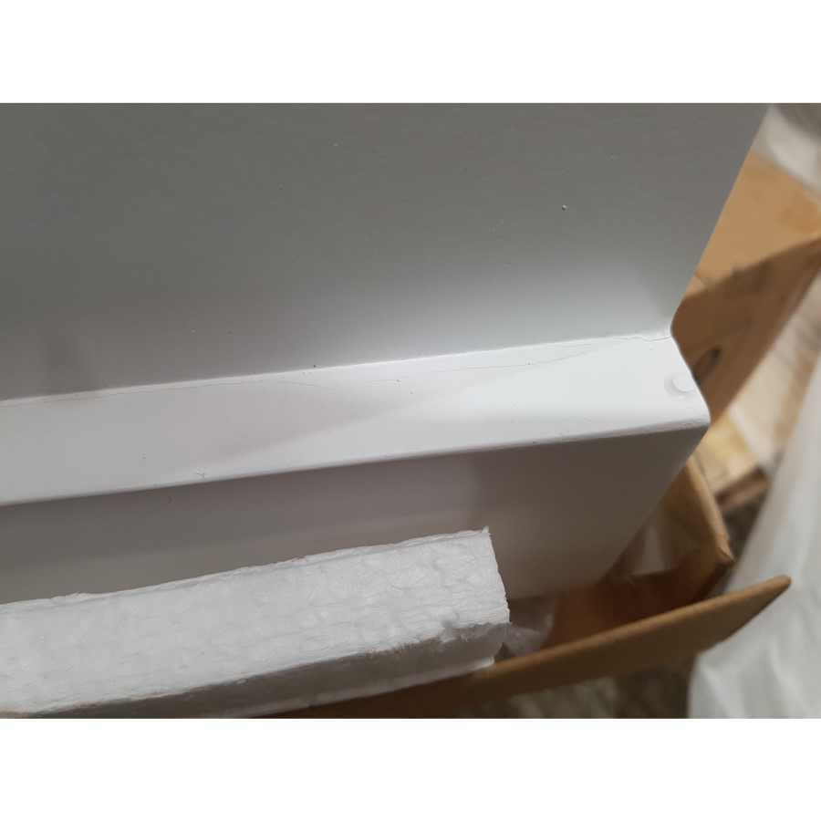 GRADE A2 - White Shoe Rack with Seat Storage Bench & Wicker Baskets - Elms