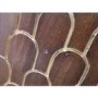 GRADE A2 - Large Sideboard with Storage in Dark Wood & Gold - Dejan