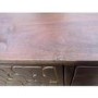 GRADE A2 - Large Sideboard with Storage in Dark Wood & Gold - Dejan