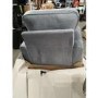 GRADE A2 - Silver Grey Velvet Armchair - Payton