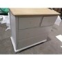 GRADE A2 - Darley Two Tone Chest of Drawers in Solid Oak and Light Grey