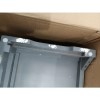GRADE A2 - Grey Shoe Rack with Seat Storage Bench &amp; Wicker Baskets - Elms