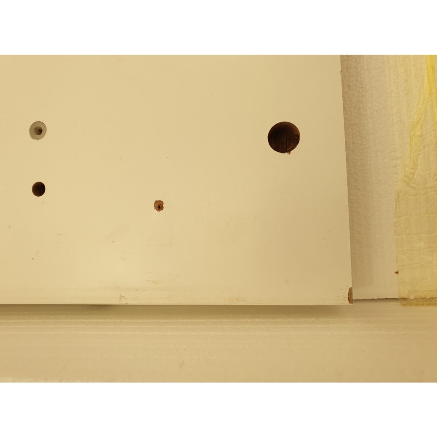 GRADE A2 - White High Gloss Console Table with Drawers - Tiffany