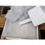 GRADE A2 - White Marble Square Coffee Table with Gold Legs - Foster