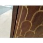 GRADE A2 - Dark Wood Sideboard with 2 Doors with Gold Inlay - Dejan