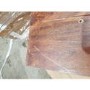 GRADE A2 - Dark Wood Sideboard with 2 Doors with Gold Inlay - Dejan