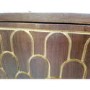 GRADE A2 - Dark Wood Sideboard with 2 Doors with Gold Inlay - Dejan
