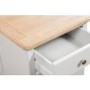 Darley Two Tone Bedside Table in Solid Oak and Grey