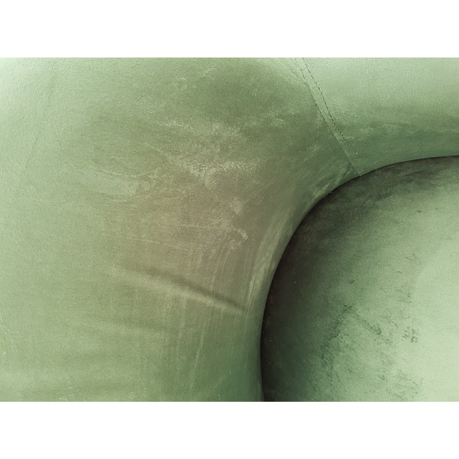 GRADE A2 Green Velvet Office Swivel Chair with Gold Base Marley