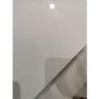GRADE A2 - Narrow White Gloss Console Table with Black Metal Base - Rochelle