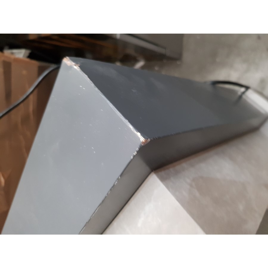 GRADE A3 - AmberGlo Smart Grey Electric Fire Suite - Wifi & Alexa Enabled