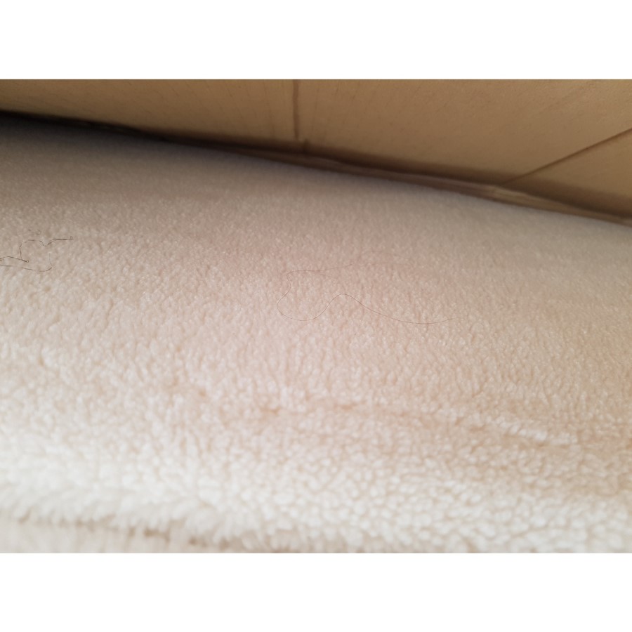 GRADE A2 - Leo Faux Sheepskin Storage Blanket Box in Natural Cream