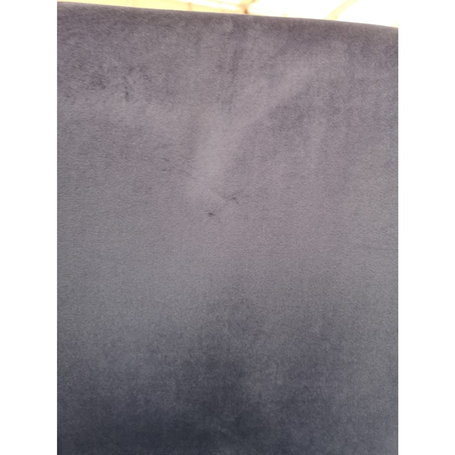 GRADE A2 - Navy Blue Velvet Office Swivel Chair with Gold Base - Marley