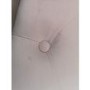 GRADE A2 - Safina Roll Top Single Sleigh Bed in Baby Pink Velvet