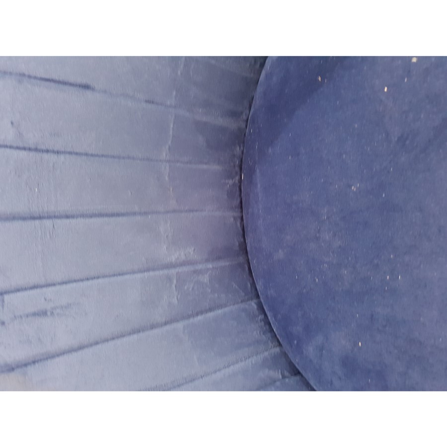 GRADE A2 - Set of 2 Navy Blue Velvet Dining Tub Chairs with Black Legs - Logan