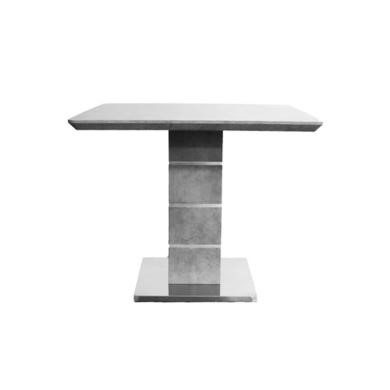 Photo of Square dining table in grey concrete effect - etan