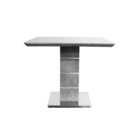 GRADE A2 - Square Dining Table in Grey Concrete Effect - Etan