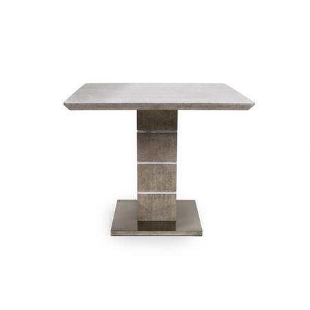 Square Dining Table in Grey Concrete Effect - Etan