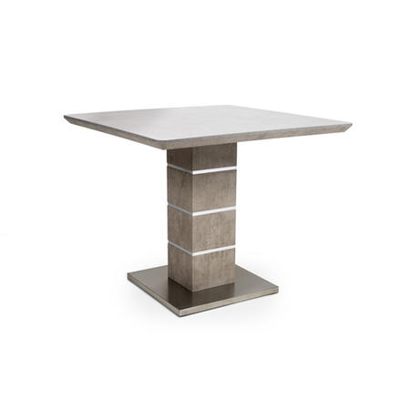 Square Dining Table in Grey Concrete Effect - Etan