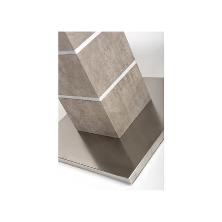 Square Dining Table in Grey Concrete Effect - Etan