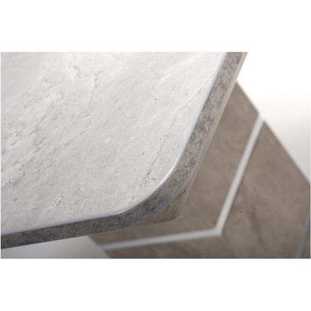Square Dining Table in Grey Concrete Effect - Etan