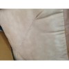GRADE A2 - Natural Tan Leather Square Pouffe