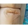 GRADE A3 - Lotti Mustard Yellow Velvet 2 Seater Sofa with Removable Cushions