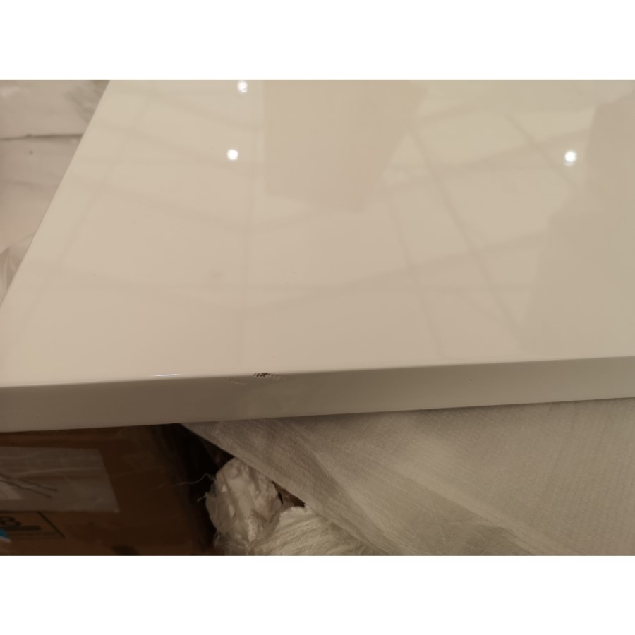 GRADE A2 - Set of 2 White Gloss Nesting Tables - Tiffany