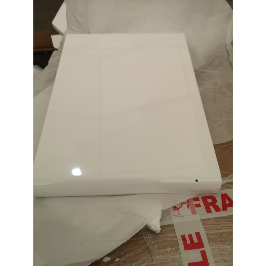 GRADE A2 - Set of 2 White Gloss Nesting Tables - Tiffany