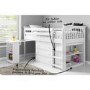 GRADE A2 - Windermere Mid Sleeper in White with Pull Out Desk