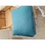 GRADE A2 - Teal Blue Velvet Footstool - Payton