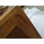 GRADE A2 - Halo 2 Drawer Bedside Table with Brass Inlay in Natural Honey 