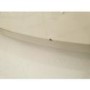 GRADE A2 - White Round 100cm Dining Table with Faux Marble Top - Seats 4 - Aura