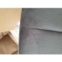 GRADE A2 - Charcoal Grey Velvet Bar Stool with Black Legs - Macie