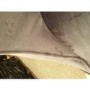GRADE A2 - Pair of Charcoal Grey Velvet Dining Chairs with Black Legs and Quilted Back - Lucille