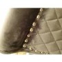 GRADE A2 - Pair of Charcoal Grey Velvet Dining Chairs with Black Legs and Quilted Back - Lucille