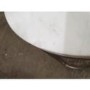 GRADE A2 - White Marble Nesting Tables with Silver Base - Set of 2 - Martina