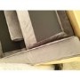 GRADE A2 - 3 Seater Sofa in Grey Velvet with Buttoned Back & Bolster Cushions - Elba